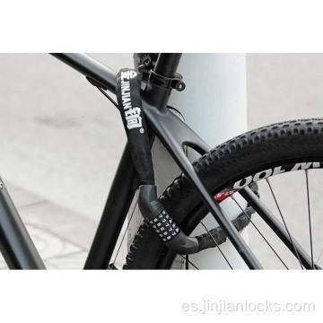 Contraseña de reasentable de 5 dígitos Combinación de bloqueo de bicicleta para bicicletas